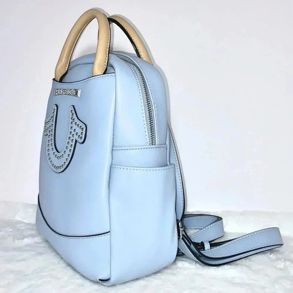 True Religion Baby Blue Mini Backpack Bag NWT - Picture 10 of 12
